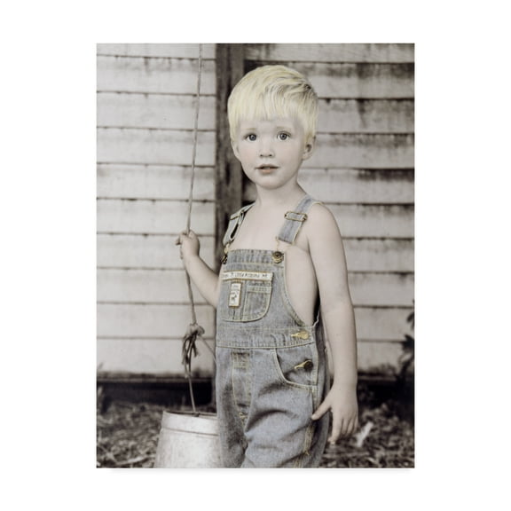 Trademark Fine Art 'Little Boy Blue' Canvas Art by Sharon Forbes