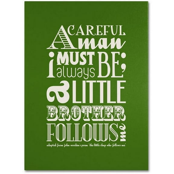 Trademark Fine Art "Little Brother II" Canvas Art by Megan Romo