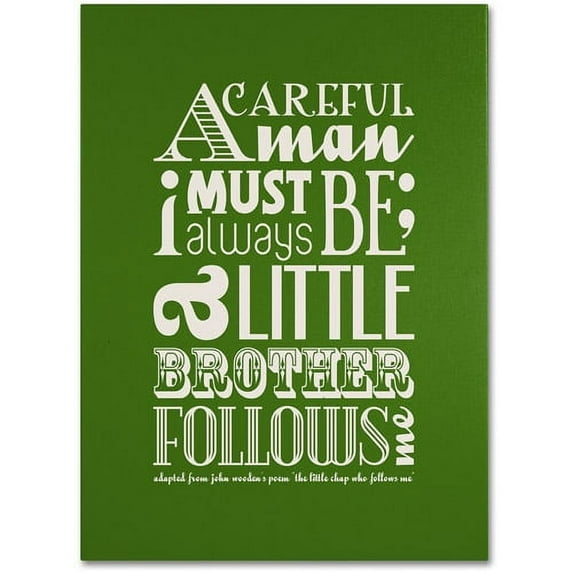 Trademark Fine Art "Little Brother II" Canvas Art by Megan Romo