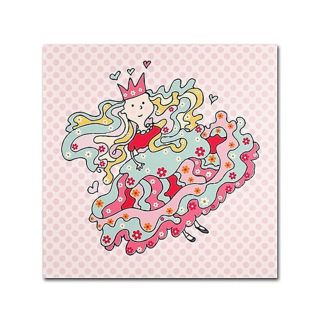 Trademark Fine Art "Little Flower Princess" Canvas Art by Carla Martell