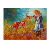 Trademark Fine Art 'Little Girl' Canvas Art by Marion Rose