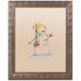 thumbnail image 1 of Trademark Fine Art "Little Red Bird" Canvas Art by Jennifer Nilsson, Gold Ornate Frame, 1 of 4