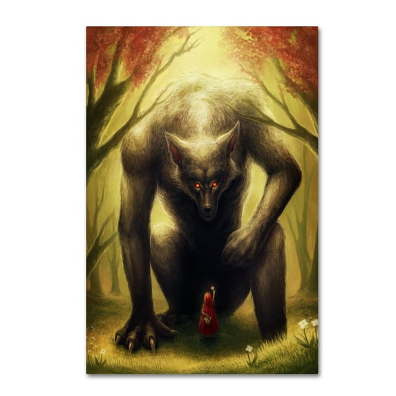 Trademark Fine Art 'Little Red Riding Hood' Canvas Art by JoJoesArt