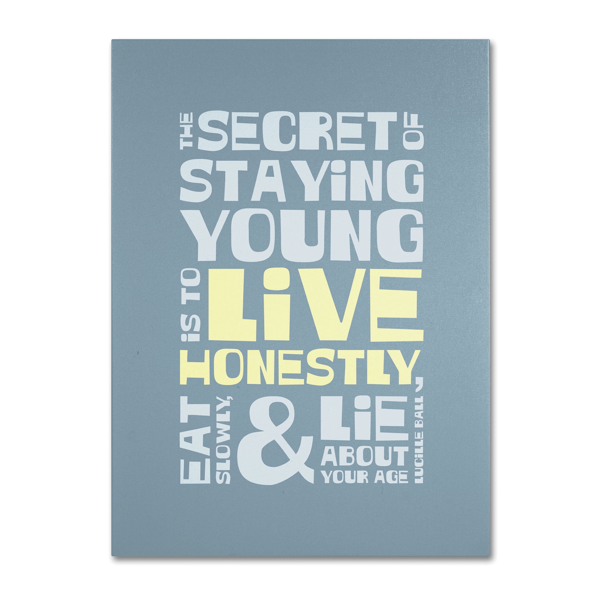 Trademark Fine Art "Live Honestly I" Canvas Art by Megan Romo