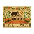 thumbnail image 1 of Trademark Fine Art 'Live Simply Folk Art' Canvas Art by Cheryl Bartley, 1 of 3
