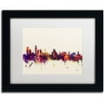 thumbnail image 1 of Trademark Fine Art "Liverpool England Skyline" Canvas Art by Michael Tompsett, White Matte, Black Frame, 1 of 1
