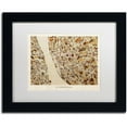 thumbnail image 1 of Trademark Fine Art "Liverpool England Street Map 3" Canvas Art by Michael Tompsett, White Matte, Black Frame, 1 of 1