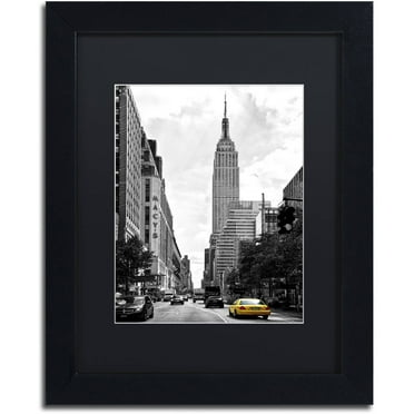 Trademark Fine Art "Living in New York" Canvas Art by Philippe Hugonnard, Black Matte, Black Frame