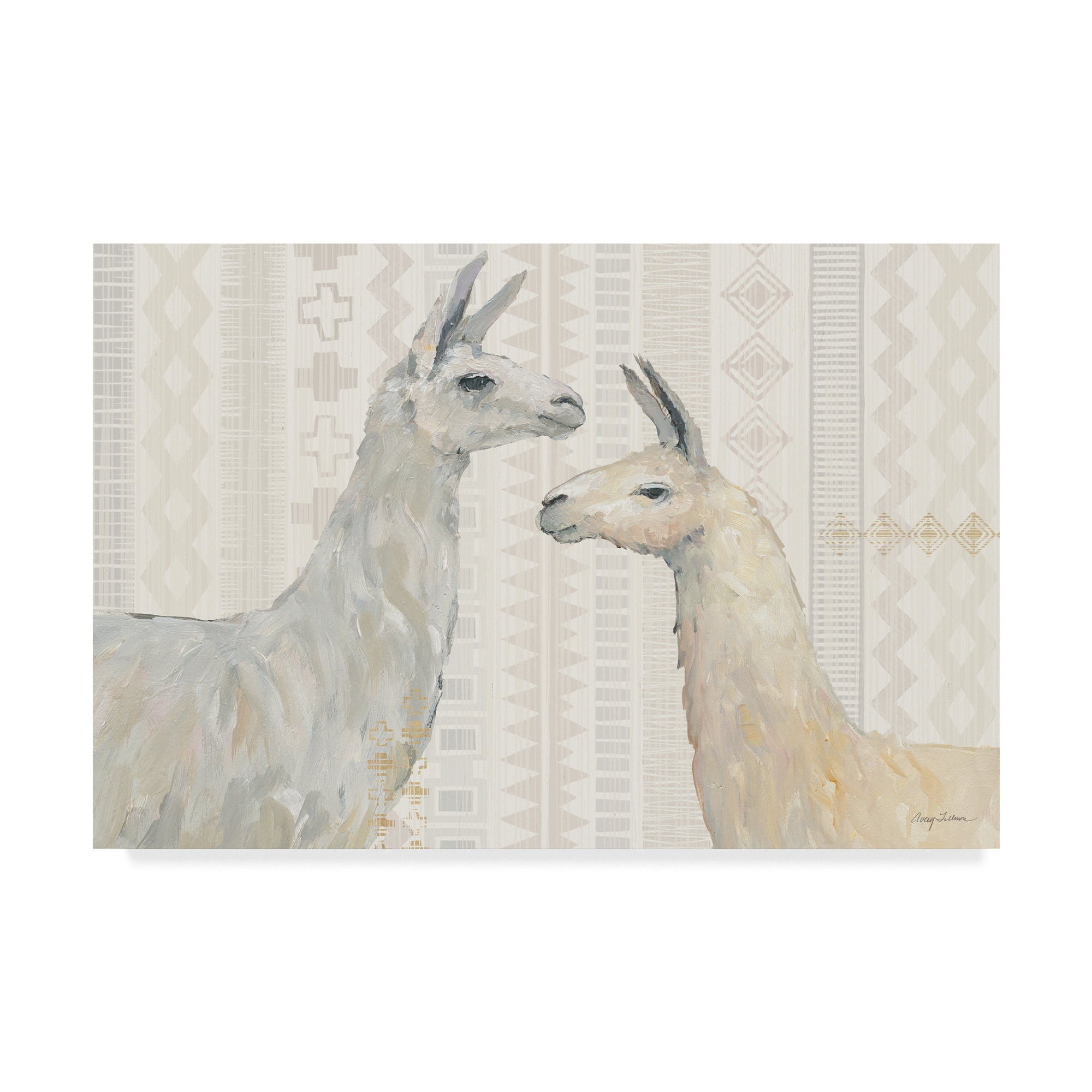 Trademark Fine Art 'Llama Land I' Canvas Art by Avery Tillmon