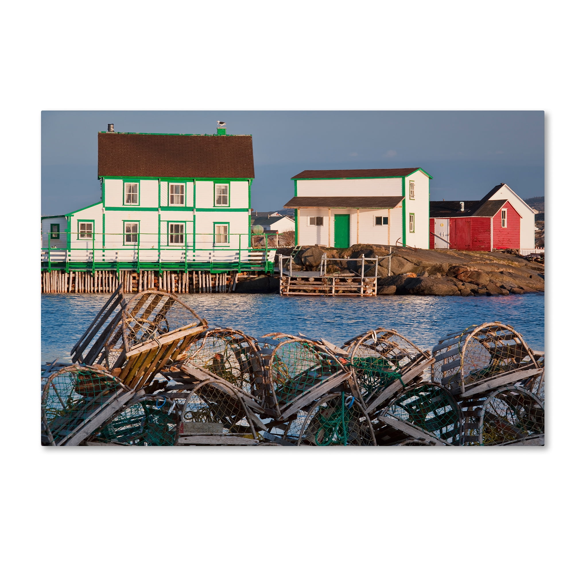 Trademark Fine Art "Lobster Traps" Canvas Art by Michael Blanchette Photography