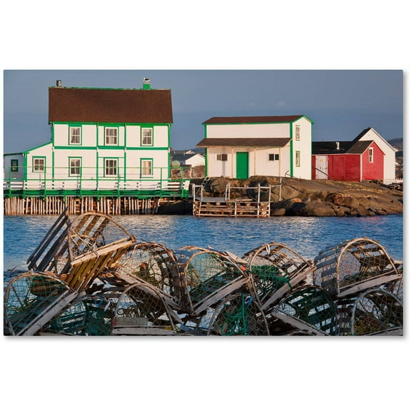 Trademark Fine Art "Lobster Traps" Canvas Art by Michael Blanchette Photography