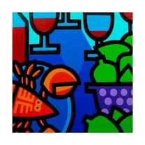 Trademark Fine Art 'Lobster Wine and Limes' Canvas Art by John Nolan