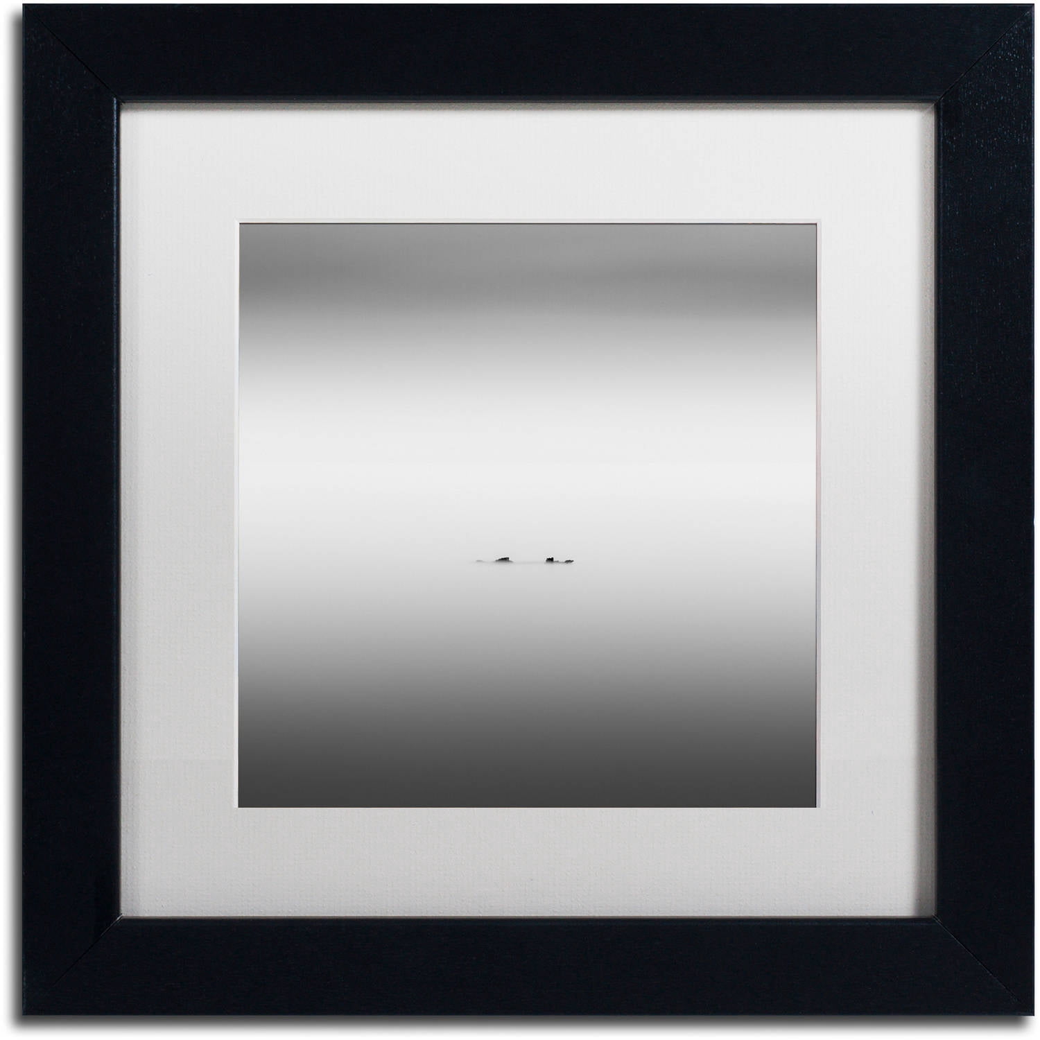Trademark Fine Art "Loch Ness" Canvas Art by Dave MacVicar, White Matte, Black Frame