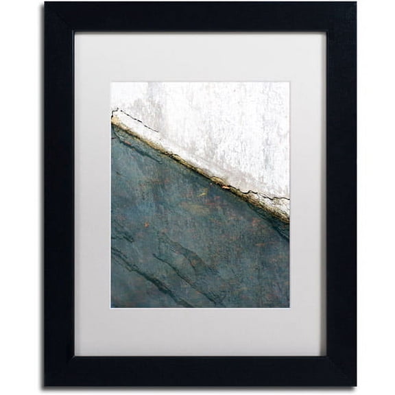 Trademark Fine Art "Lock Abstract" Canvas Art by Kurt Shaffer White Matte, Black Frame