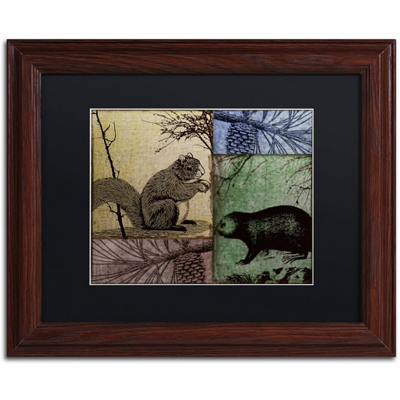 Trademark Fine Art "Locked and Loaded V" Canvas Art by Color Bakery Black Matte, Wood Frame