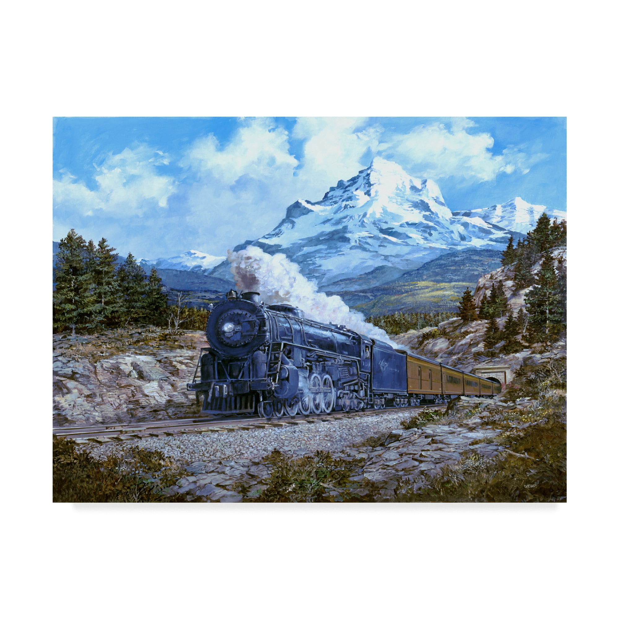 Trademark Fine Art 'Locomotive 4' Canvas Art by Jack Wemp