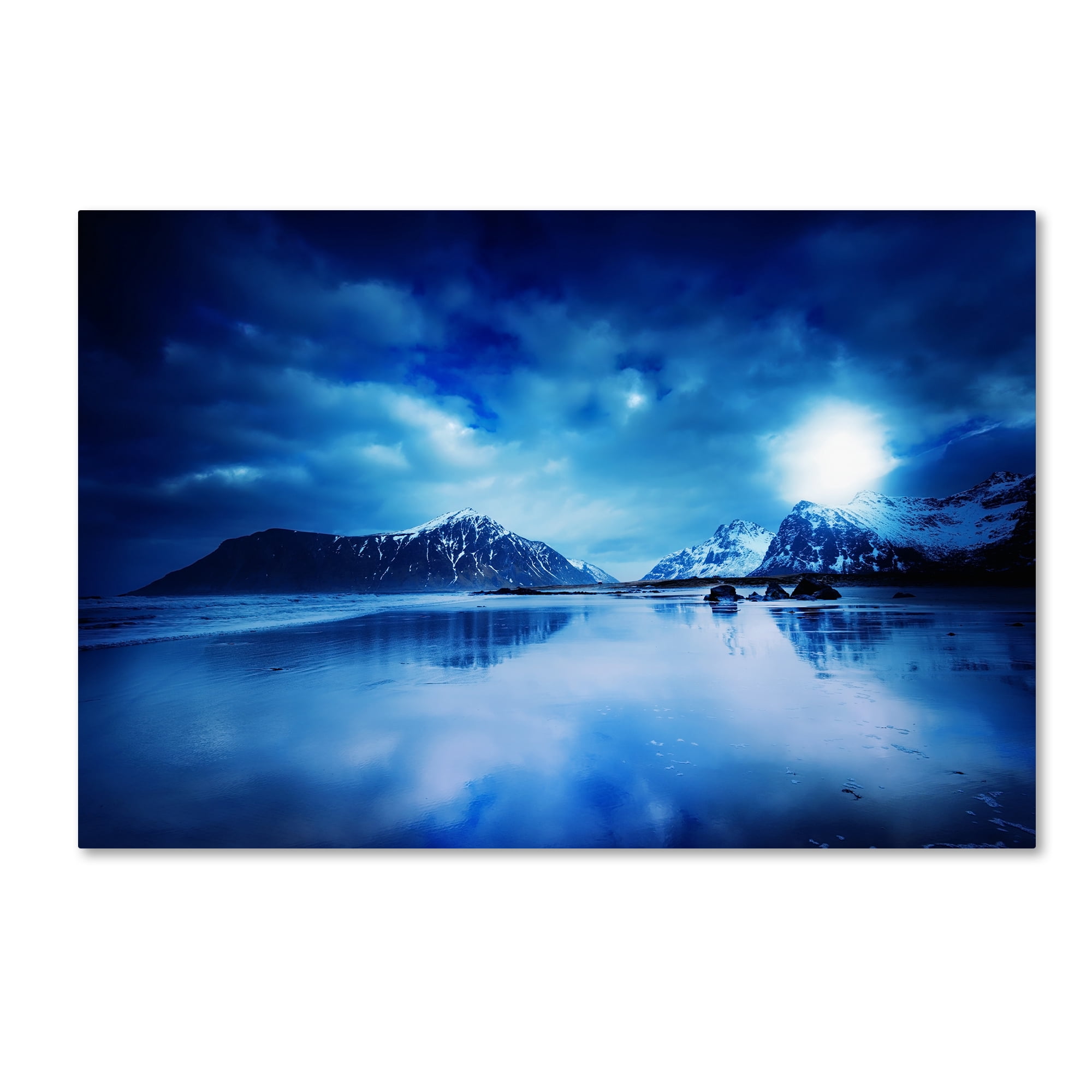 Trademark Fine Art "Lofoten Blues" Canvas Art by Philippe Sainte-Laudy