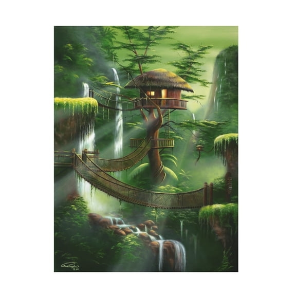 Trademark Fine Art 'Lofty Perch Sequel' Canvas Art by Geno Peoples