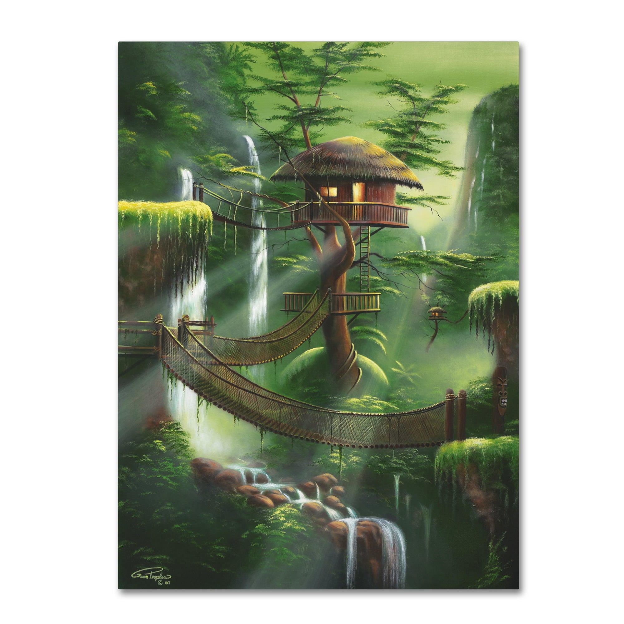 Trademark Fine Art 'Lofty Perch Sequel' Canvas Art by Geno Peoples