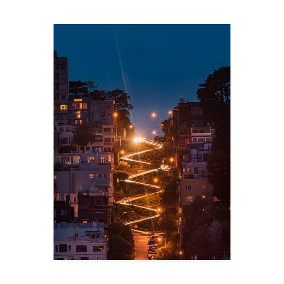 Trademark Fine Art 'Lombard Street' Canvas Art by Bruce Gett