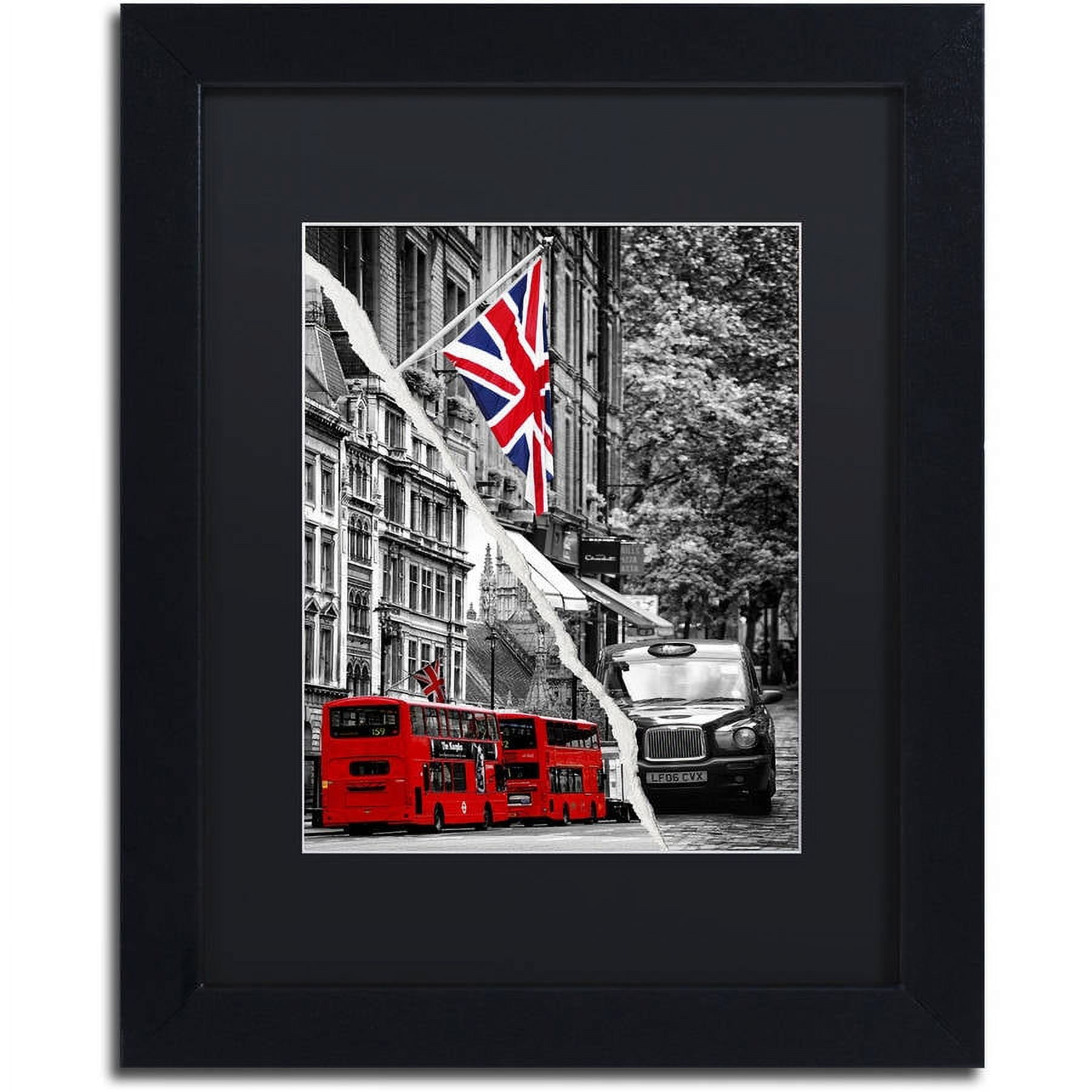 Trademark Fine Art "London Bus" Canvas Art by Philippe Hugonnard Black