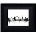thumbnail image 1 of Trademark Fine Art "London England Skyline B&W 2" Canvas Art by Michael Tompsett, Black Matte, Black Frame, 1 of 4