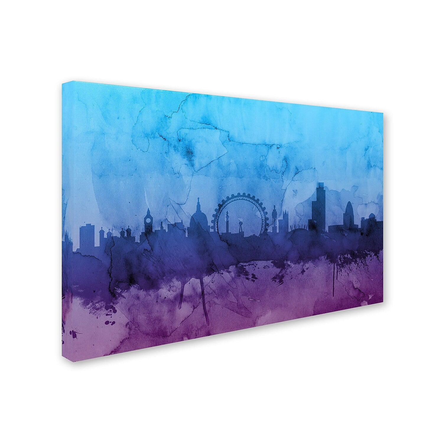 Trademark Fine Art "London England Skyline IV" Canvas Art by Michael Tompsett