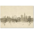 thumbnail image 1 of Trademark Fine Art "London England Skyline Sheet Music II" Canvas Art by Michael Tompsett, 1 of 1