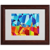 Trademark Fine Art "London England Skyline VIII" Canvas Art by Michael Tompsett, Wood Frame