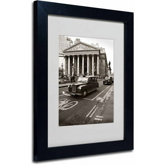 Trademark Fine Art "London Exchange" Framed Canvas Art by Chris Bliss