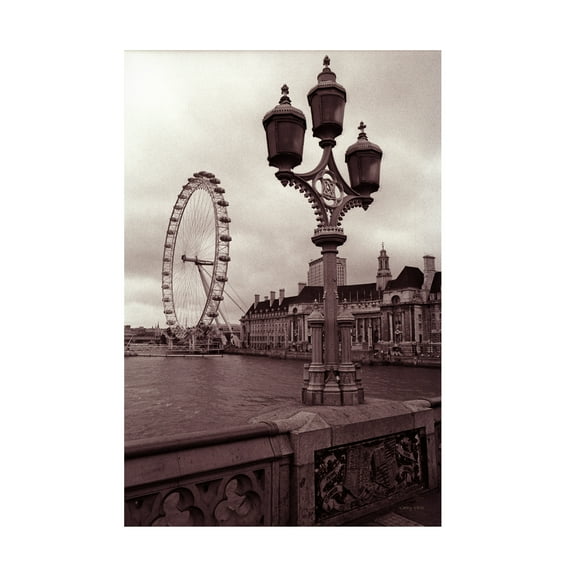 Trademark Fine Art Kathy Yates London Eye 2 Canvas Wall Art - 16x24