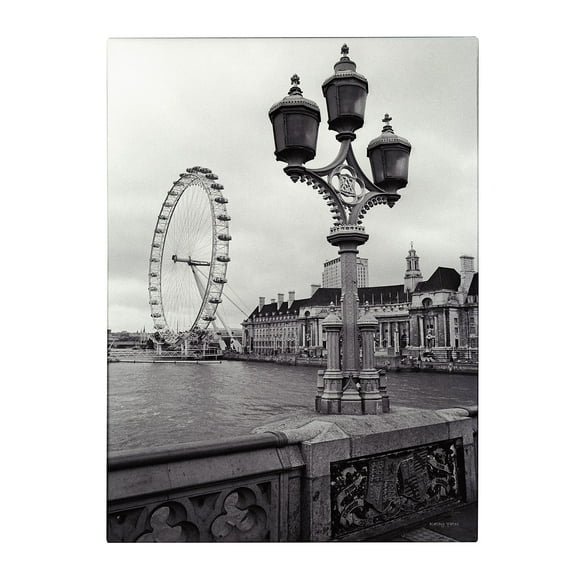 Trademark Fine Art 'London Eye' Canvas Art by Kathy Yates