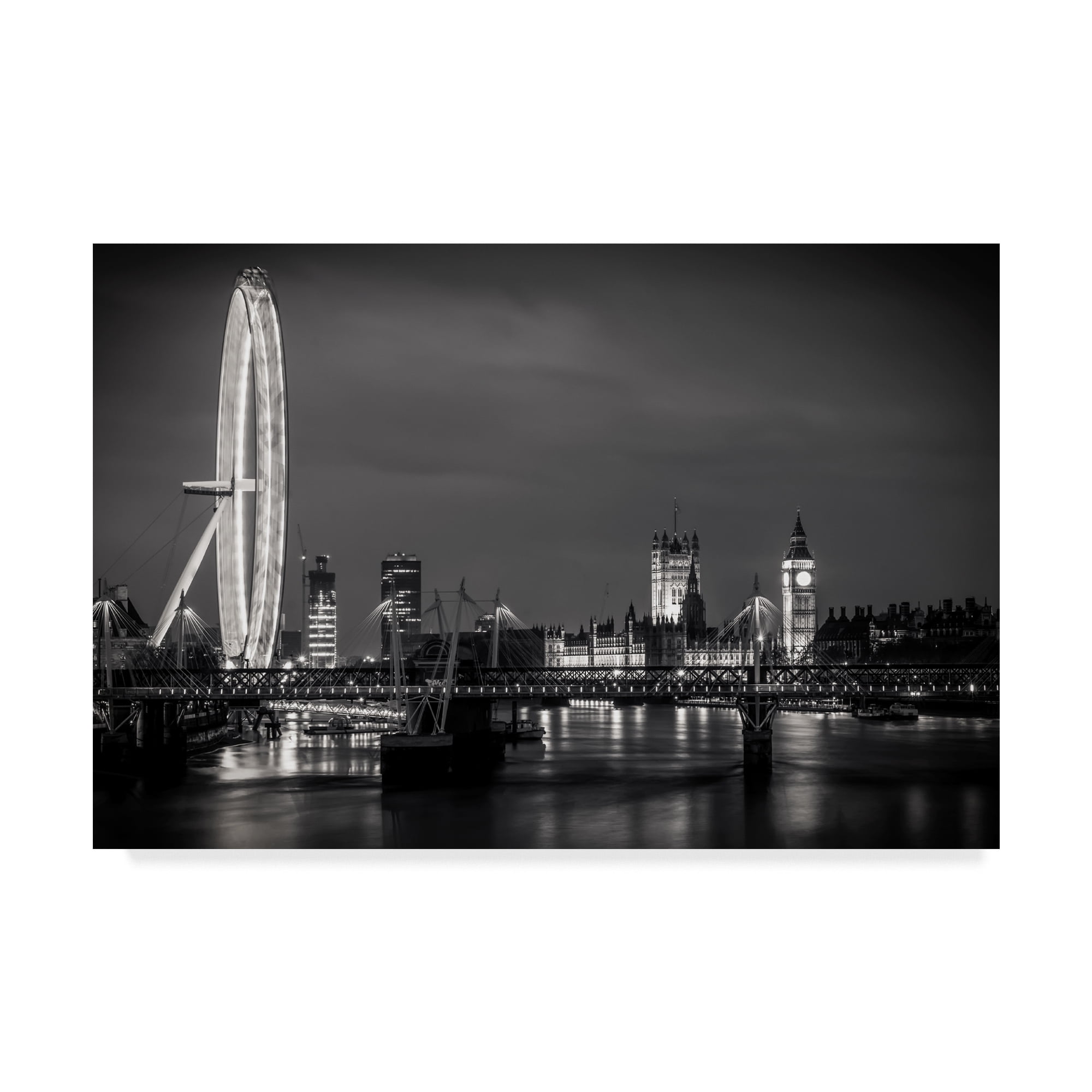 Trademark Fine Art 'London Eye Left' Canvas Art by Giuseppe Torre
