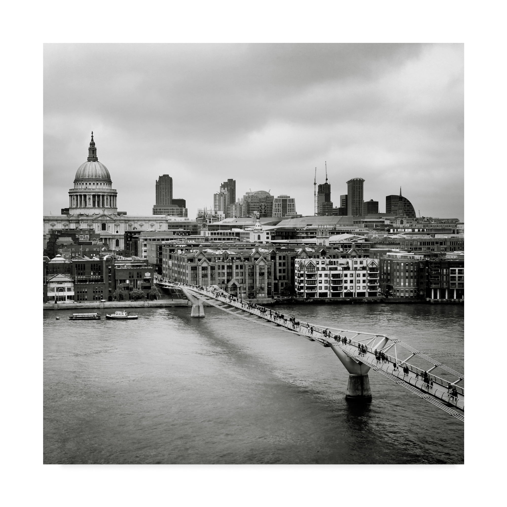 Trademark Fine Art 'London Millennium Bridge' Canvas Art by Nina Papiorek