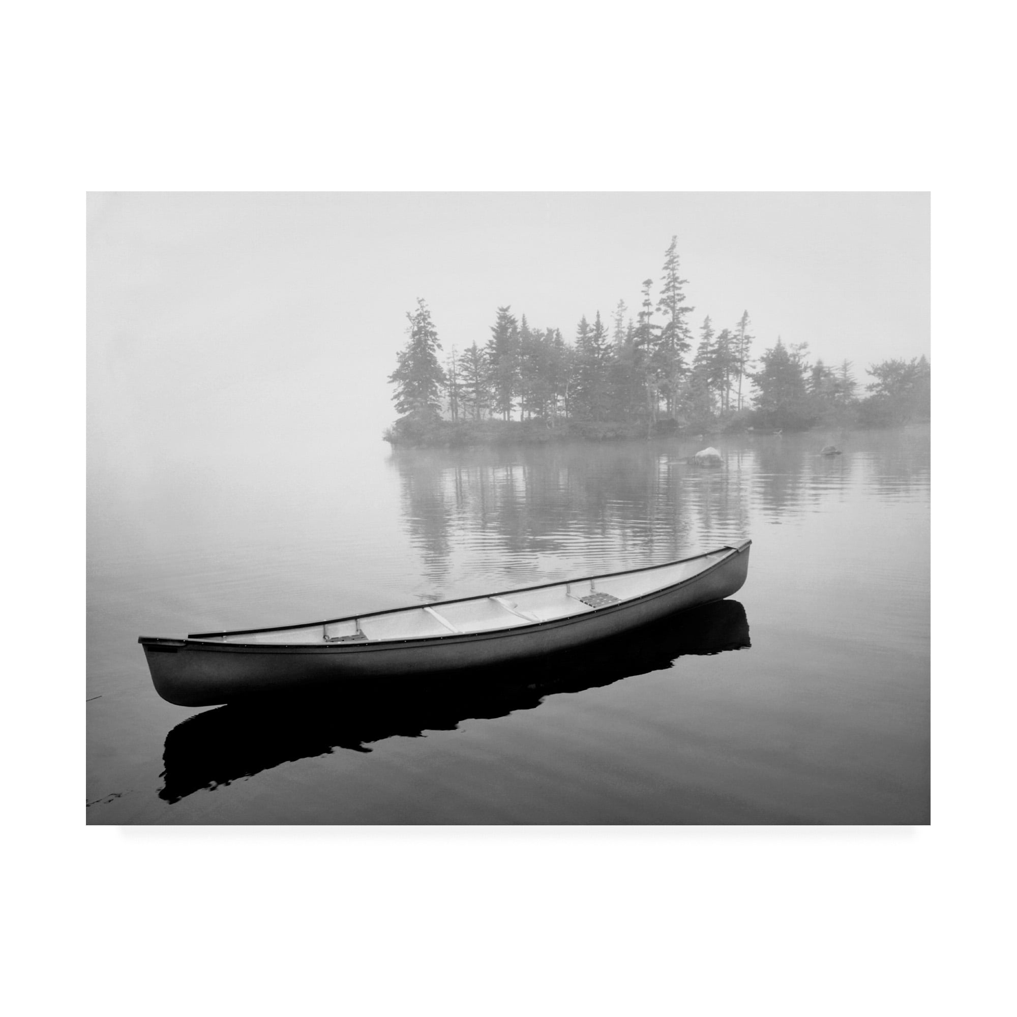 Trademark Fine Art 'Lone Canoe Liverpool Nova Scotia Canada 2' Canvas Art by Monte Nagler