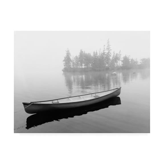 Trademark Fine Art 'Lone Canoe Liverpool Nova Scotia Canada' Canvas Art by Monte Nagler