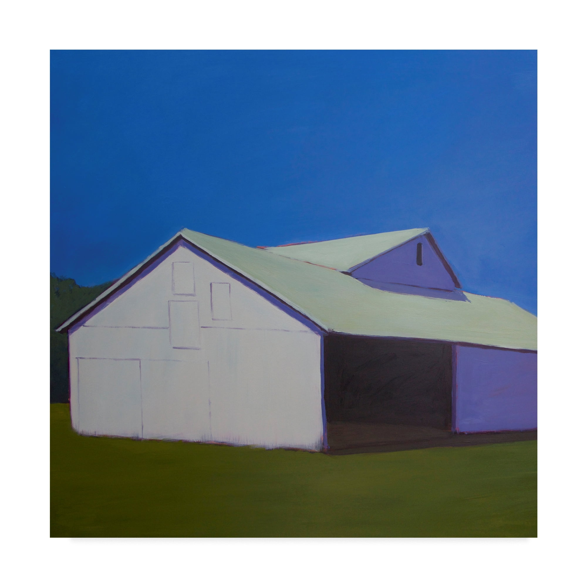 Trademark Fine Art 'Lonely Barn' Canvas Art by Carol Young