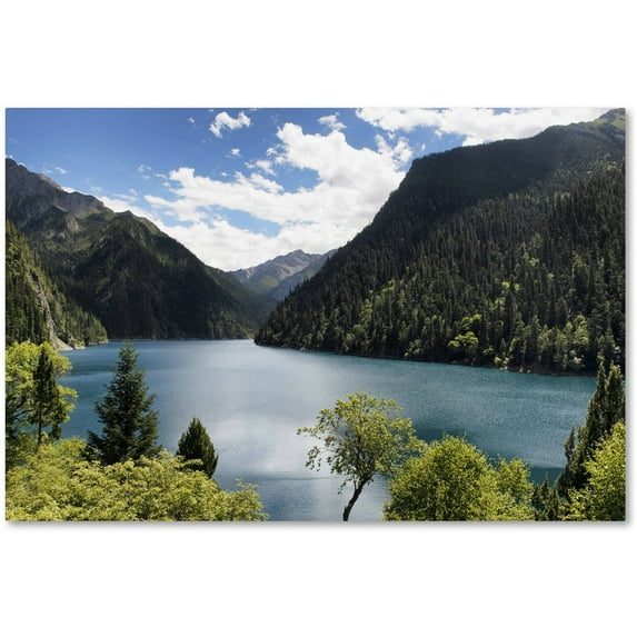Trademark Fine Art "Long Lake" Canvas Art by Philippe Hugonnard