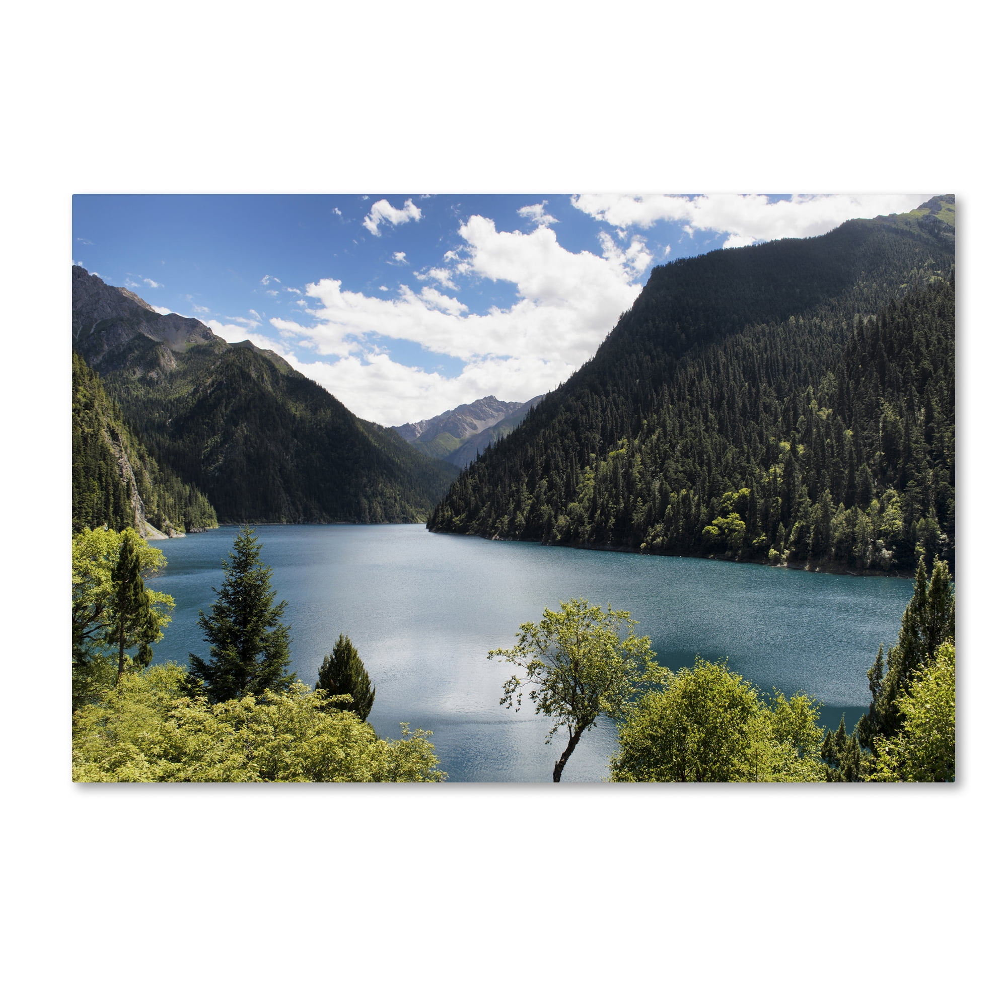 Trademark Fine Art "Long Lake" Canvas Art by Philippe Hugonnard