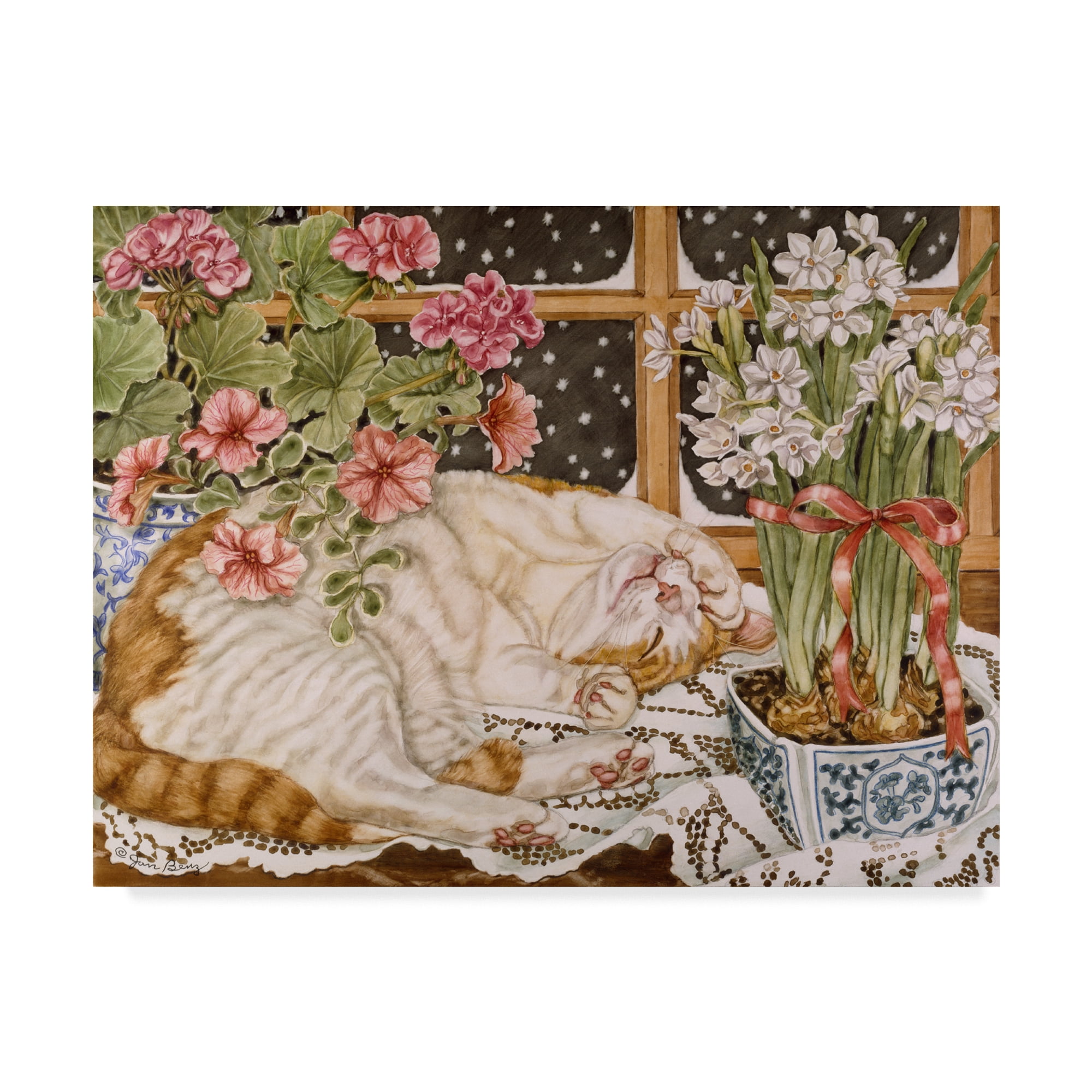 Trademark Fine Art 'Long Winters Nap' Canvas Art by Jan Benz