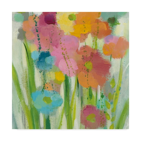 Trademark Fine Art 'Longstem Bouquet I Square II' Canvas Art by Silvia Vassileva