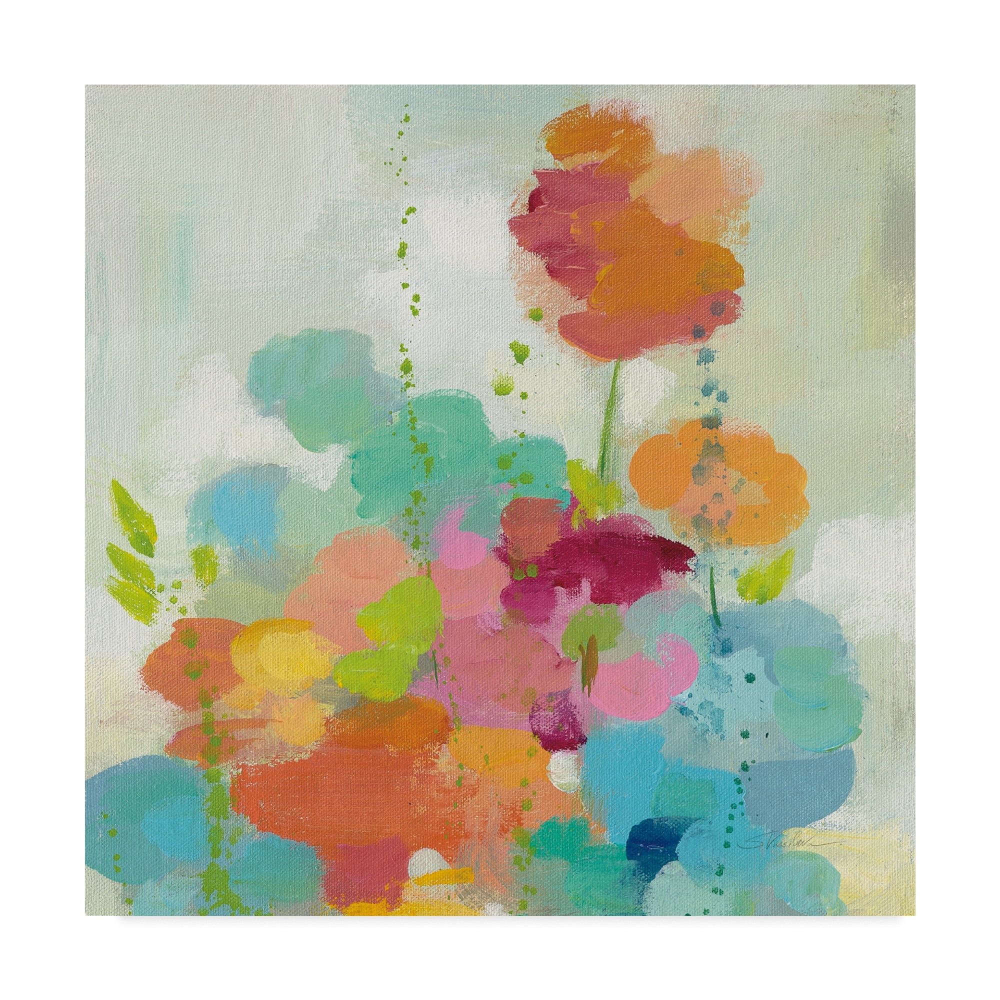Trademark Fine Art 'Longstem Bouquet II Square I' Canvas Art by Silvia Vassileva