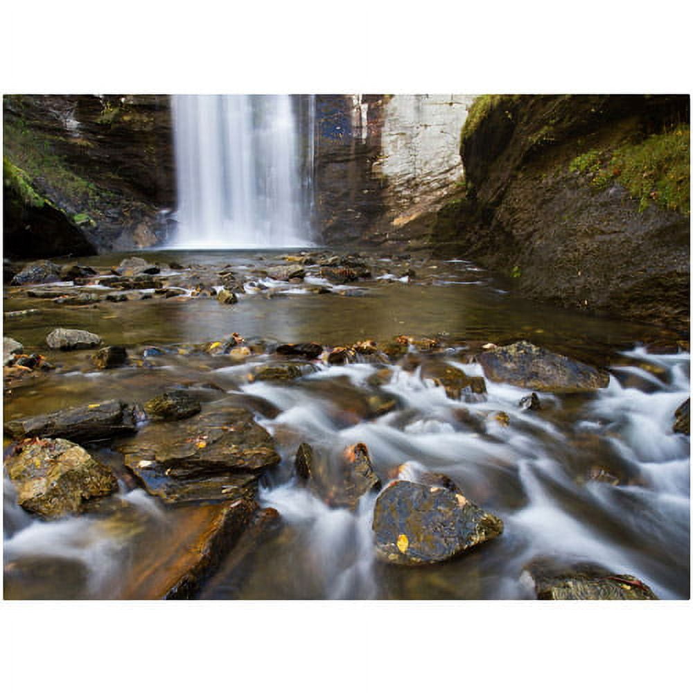 Trademark Fine Art "Looking Glass Falls" Canvas Art by Pierre Leclerc
