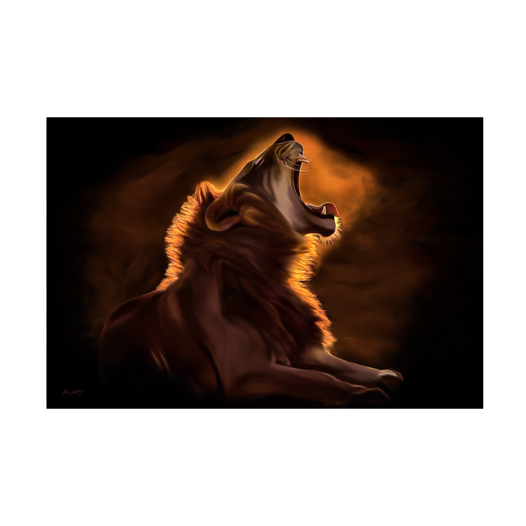 Trademark Fine Art Lord Amihere Leo Rougeoyant Canvas Wall Art