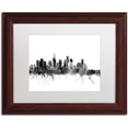 thumbnail image 1 of Trademark Fine Art "Los Angeles CA Skyline B&W" Canvas Art by Michael Tompsett, White Matte, Wood Frame, 1 of 4