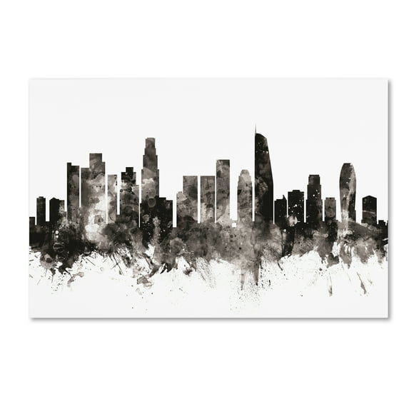 Trademark Fine Art 'Los Angeles California Skyline III' Canvas Art by Michael Tompsett