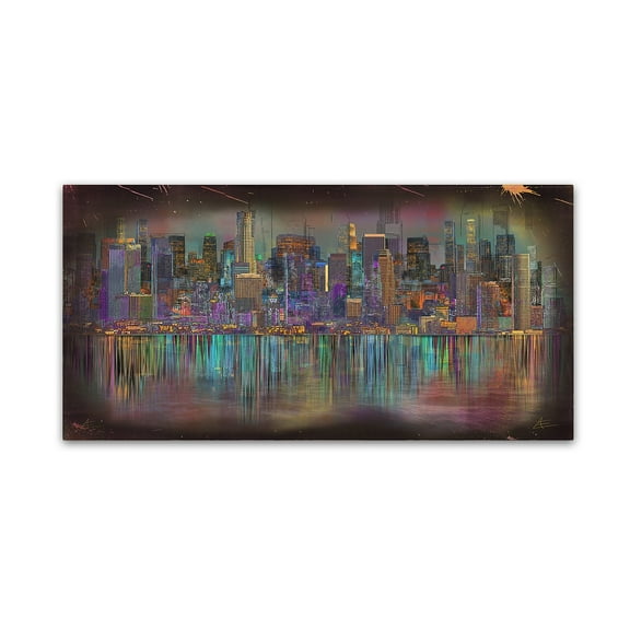Trademark Fine Art 'Los Angeles' Canvas Art by Ellicia Amando