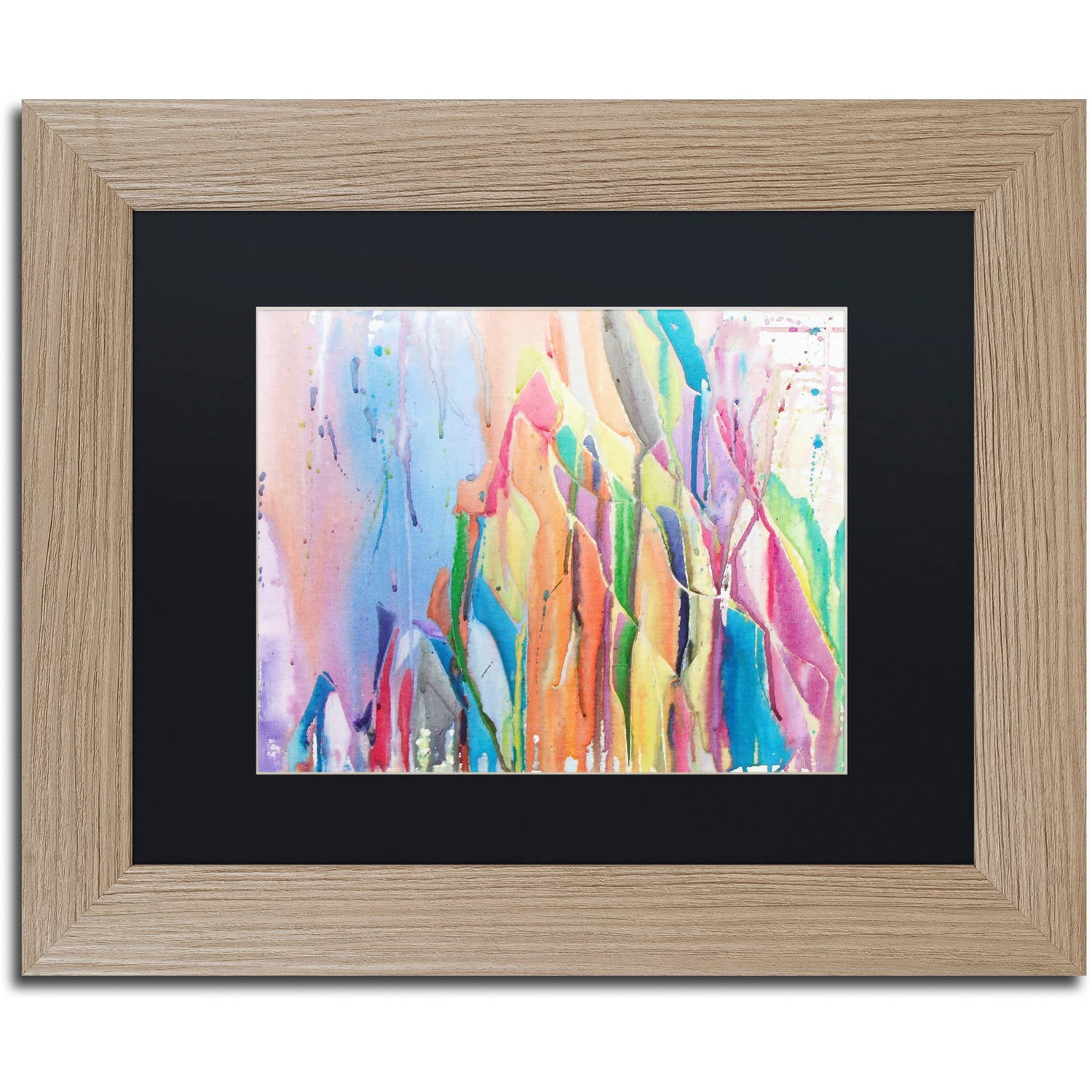 Trademark Fine Art "Los Diablos" Canvas Art by Lauren Moss Black Matte, Birch Frame