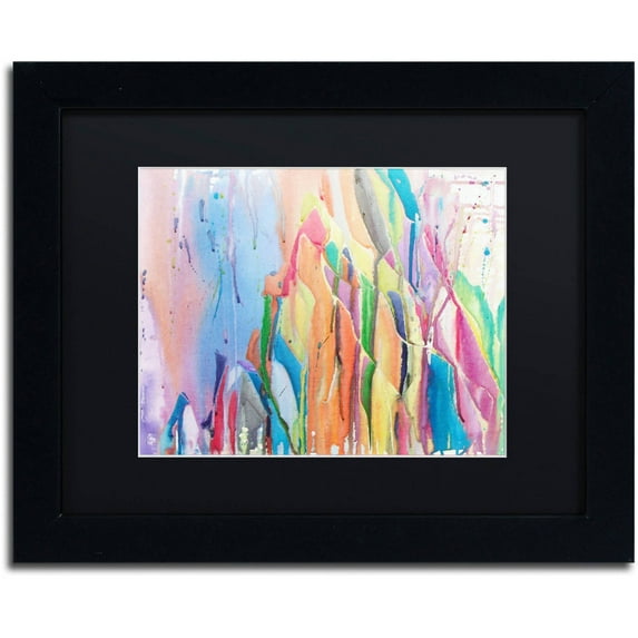 Trademark Fine Art "Los Diablos" Canvas Art by Lauren Moss Black Matte, Black Frame