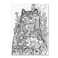 thumbnail image 1 of Trademark Fine Art 'Lotus Cat 2' Canvas Art by Oxana Ziaka, 1 of 3